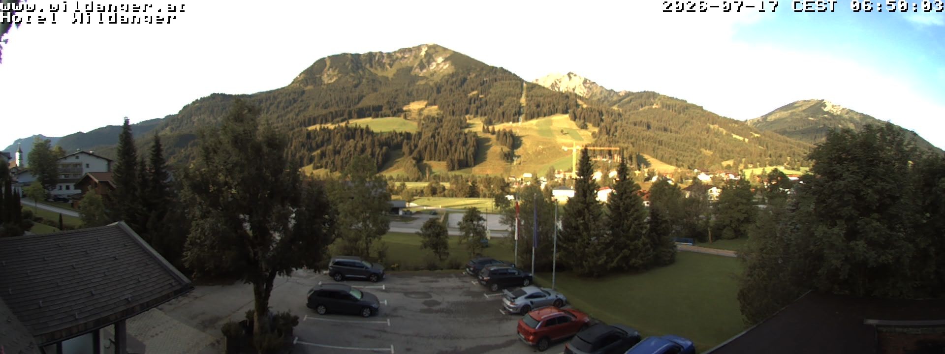Archiv Foto Webcam Hotel Wildanger - Zöblen