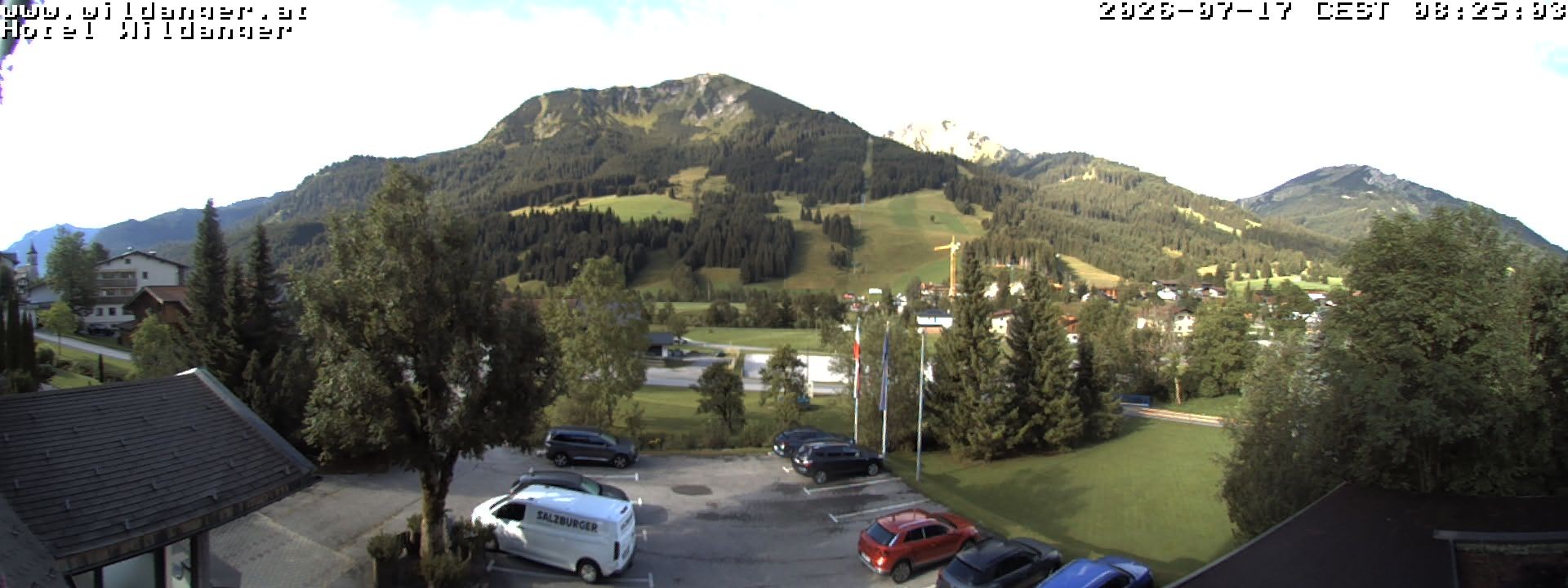 Archiv Foto Webcam Hotel Wildanger - Zöblen