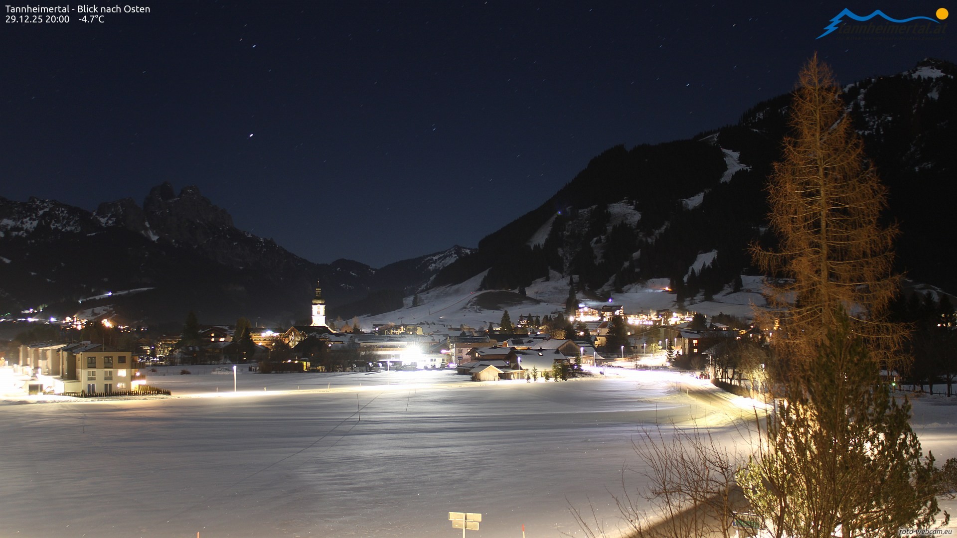 Archiv Foto Webcam Blick ins Tannheimer Tal