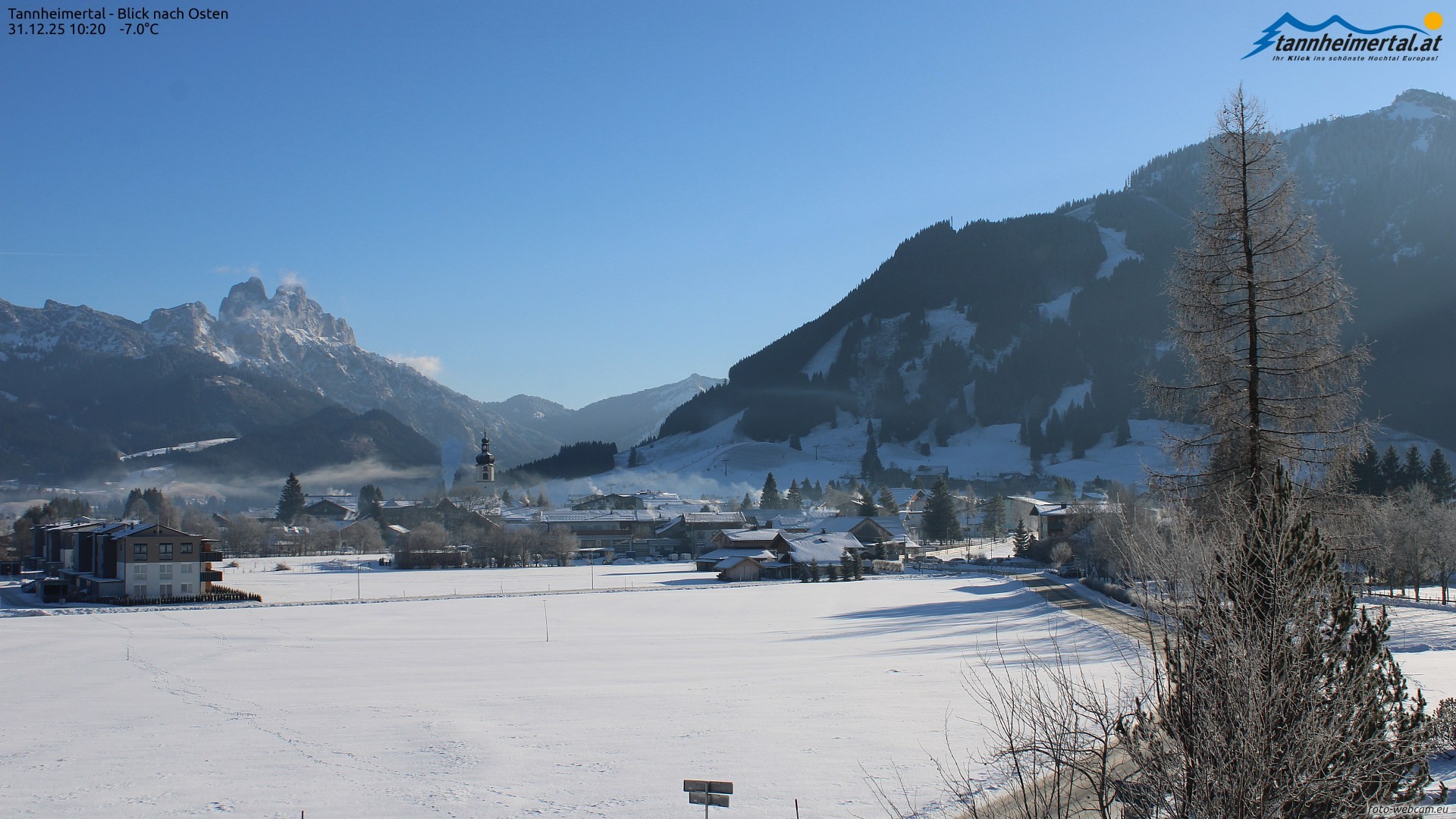 Archiv Foto Webcam Blick ins Tannheimer Tal