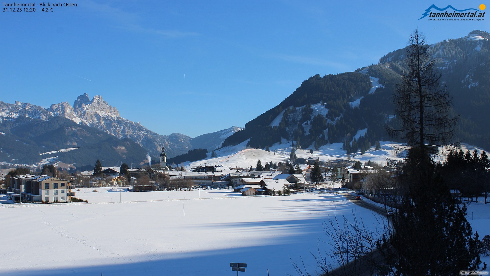 Archiv Foto Webcam Blick ins Tannheimer Tal