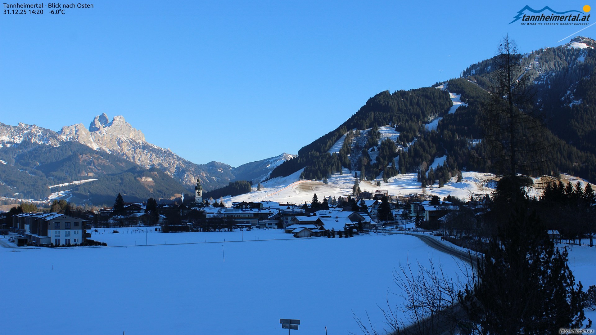 Archiv Foto Webcam Blick ins Tannheimer Tal