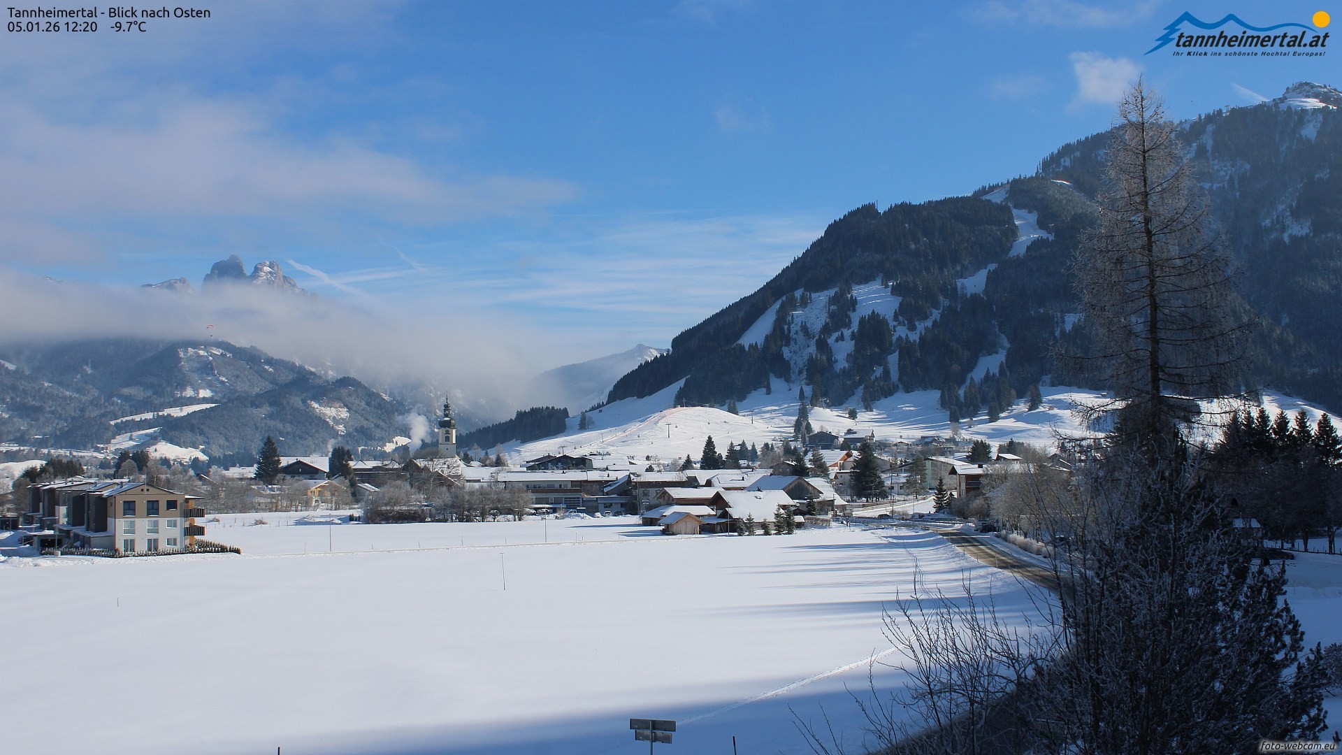 Archiv Foto Webcam Blick ins Tannheimer Tal