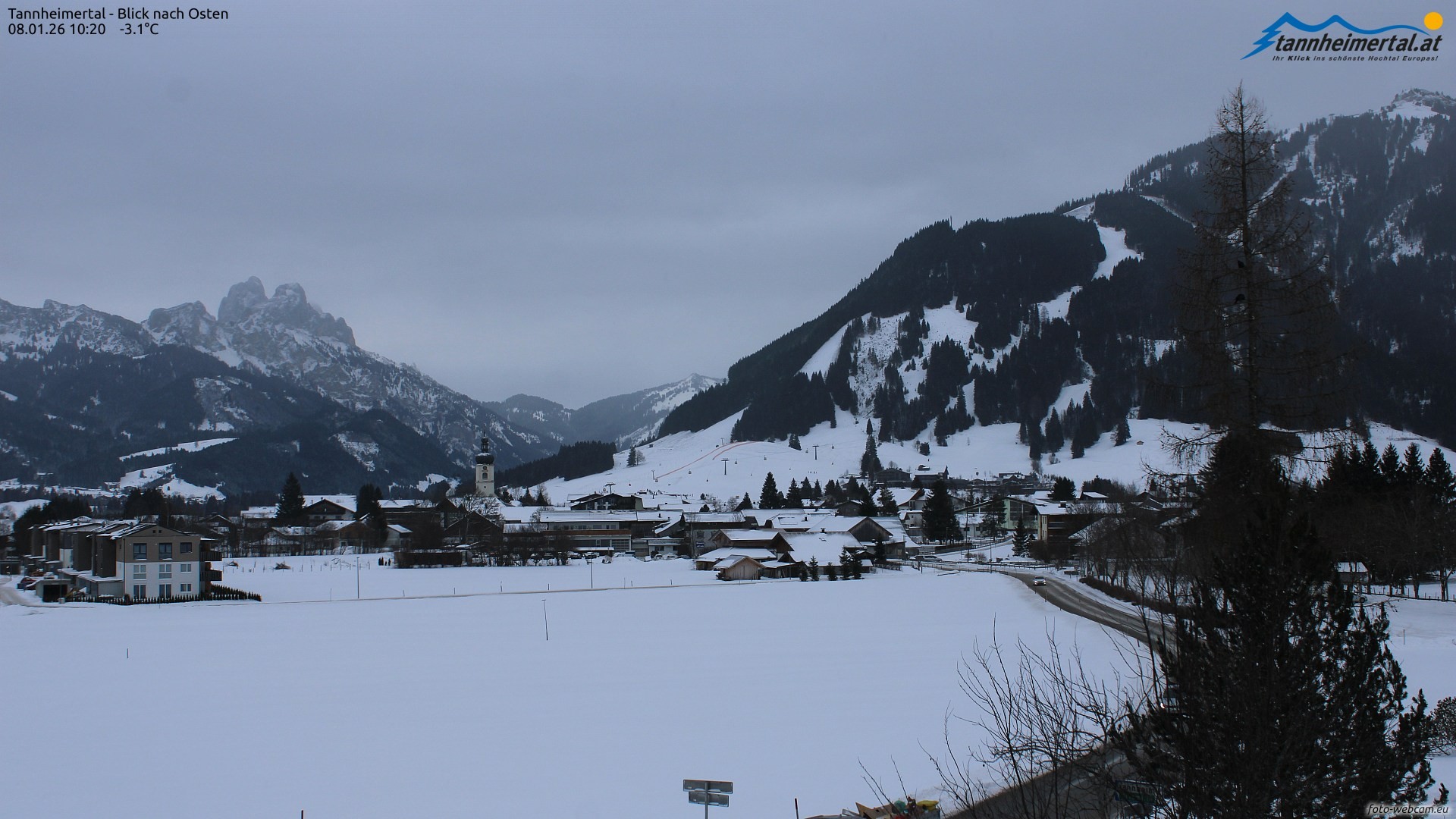 Archiv Foto Webcam Blick ins Tannheimer Tal