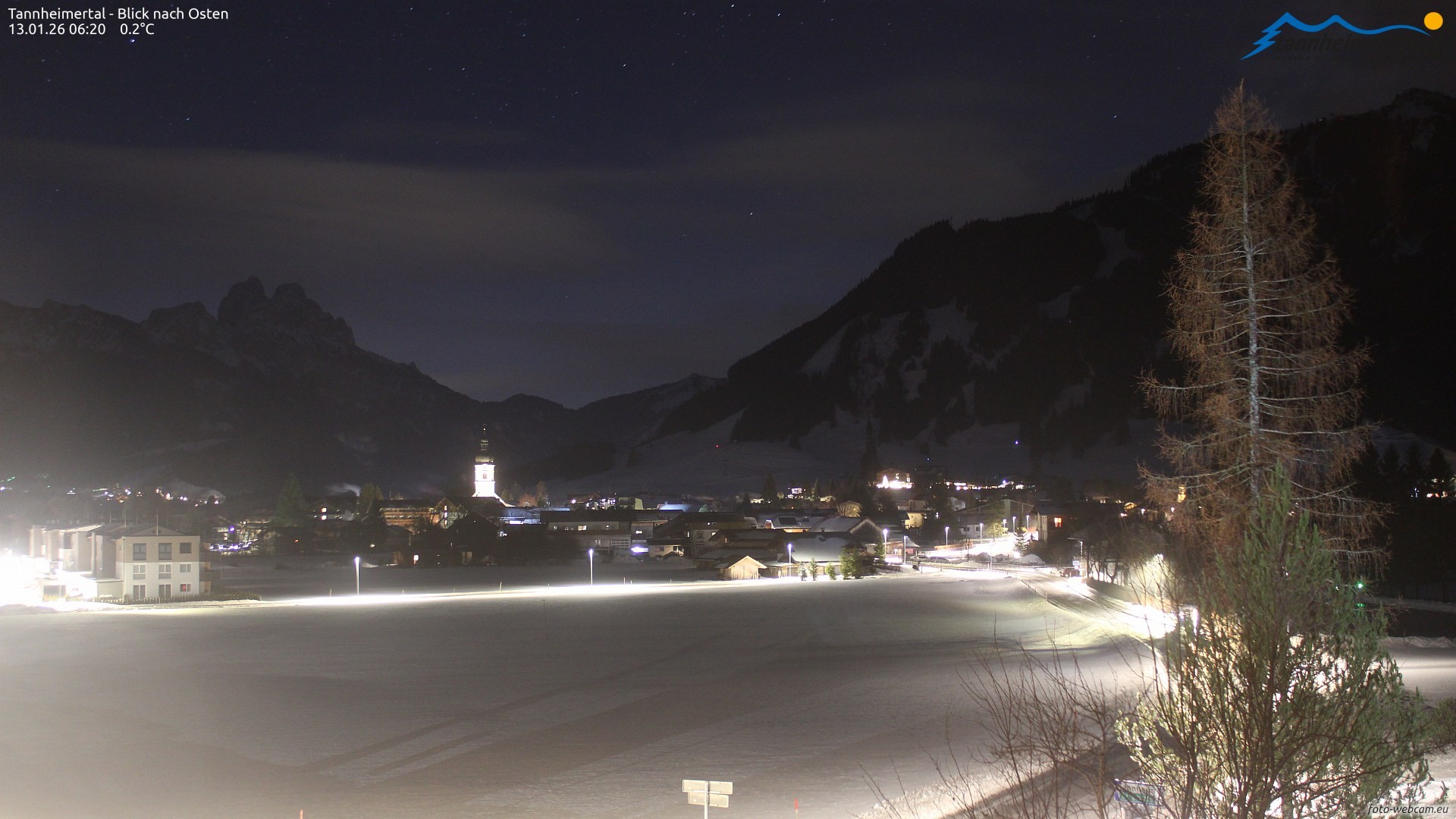 Archiv Foto Webcam Blick ins Tannheimer Tal