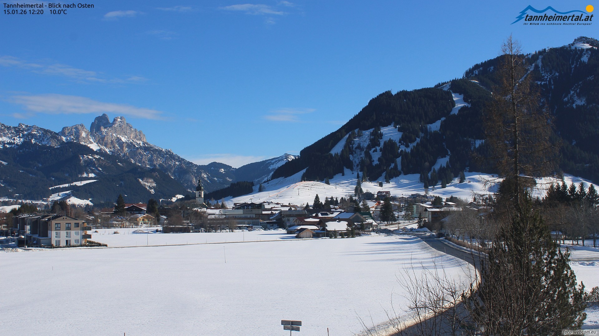 Archiv Foto Webcam Blick ins Tannheimer Tal