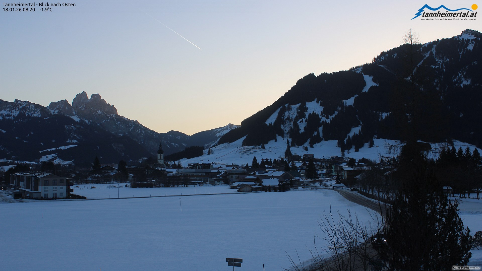 Archiv Foto Webcam Blick ins Tannheimer Tal