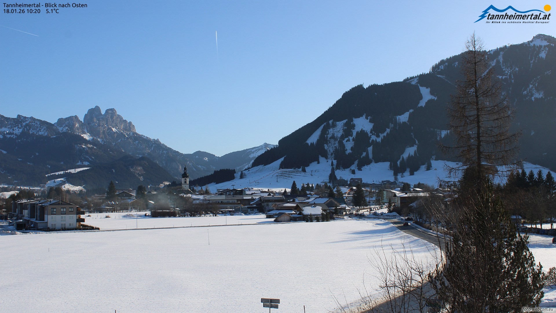 Archiv Foto Webcam Blick ins Tannheimer Tal