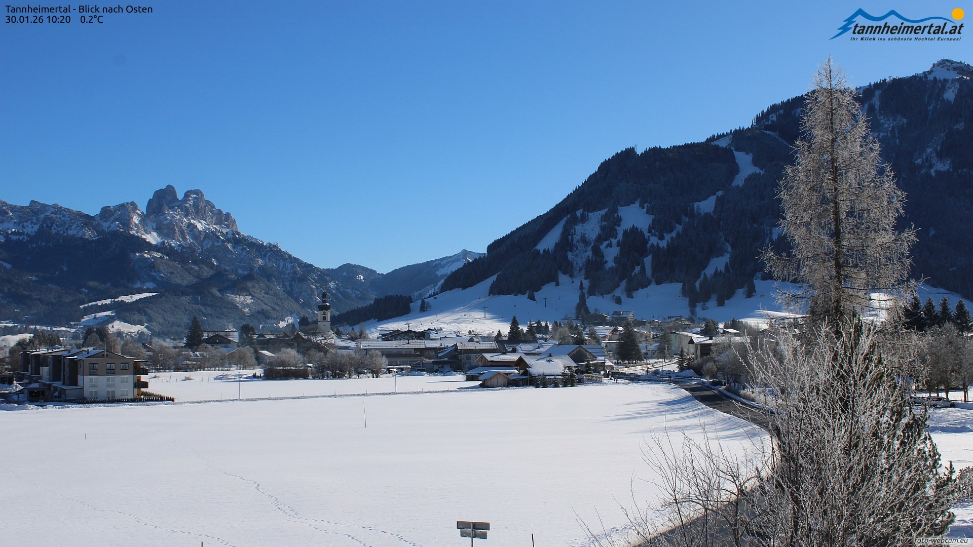 Archived image Webcam Ski Resort Schattwald Zöblen