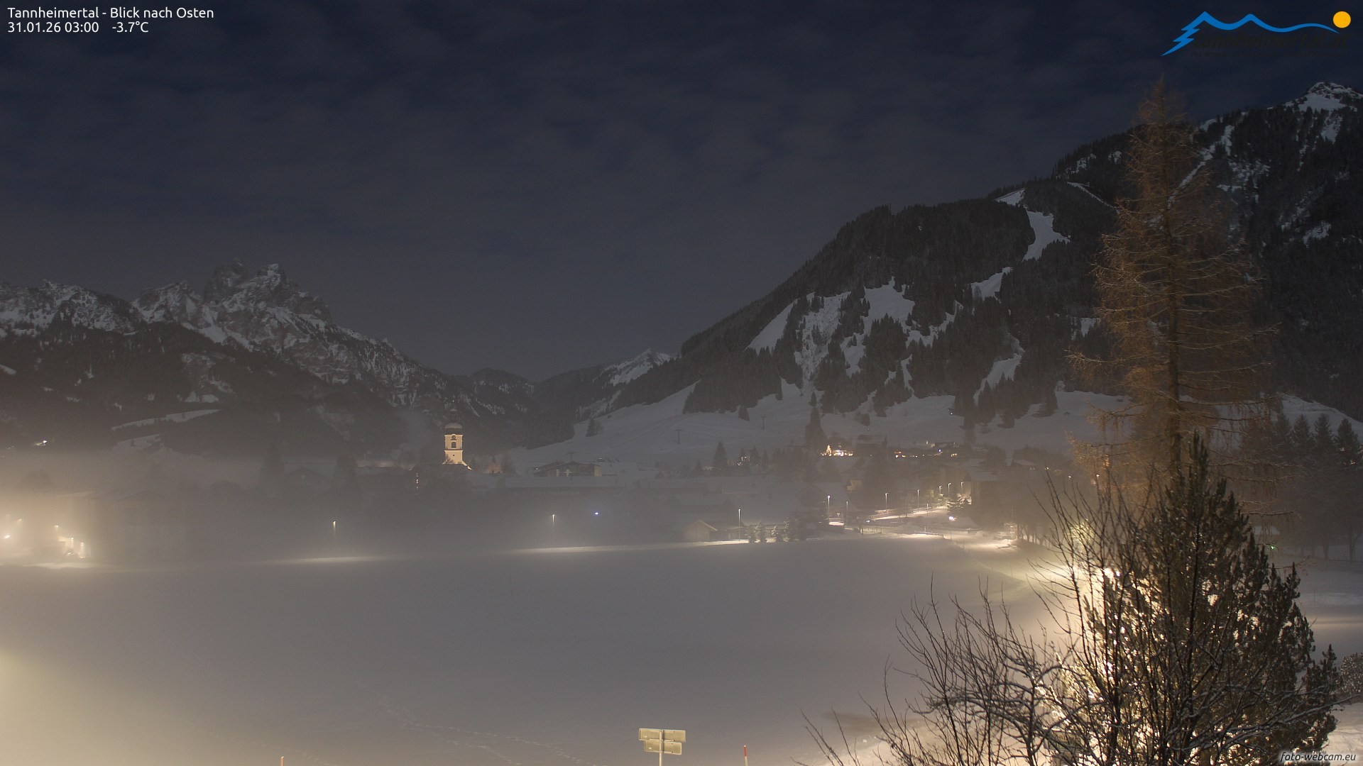 Archiv Foto Webcam Blick ins Tannheimer Tal