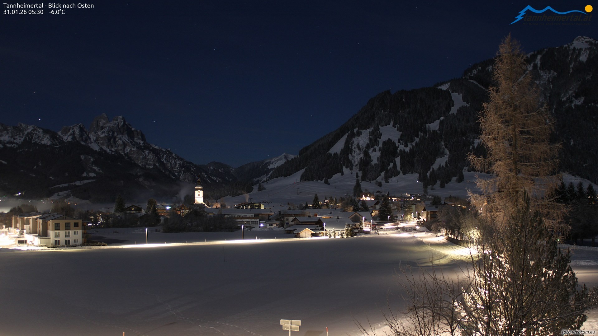 Archiv Foto Webcam Blick ins Tannheimer Tal