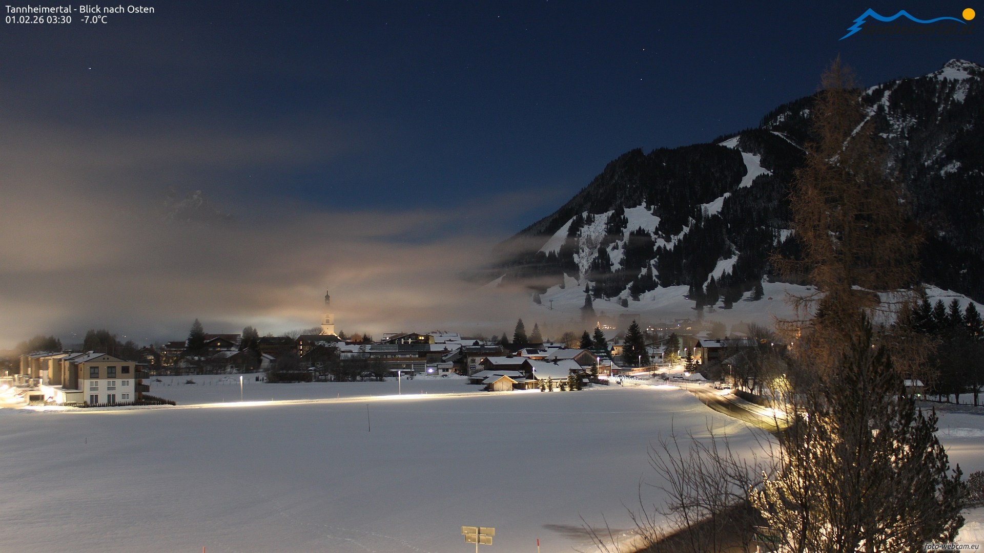 Archiv Foto Webcam Blick ins Tannheimer Tal
