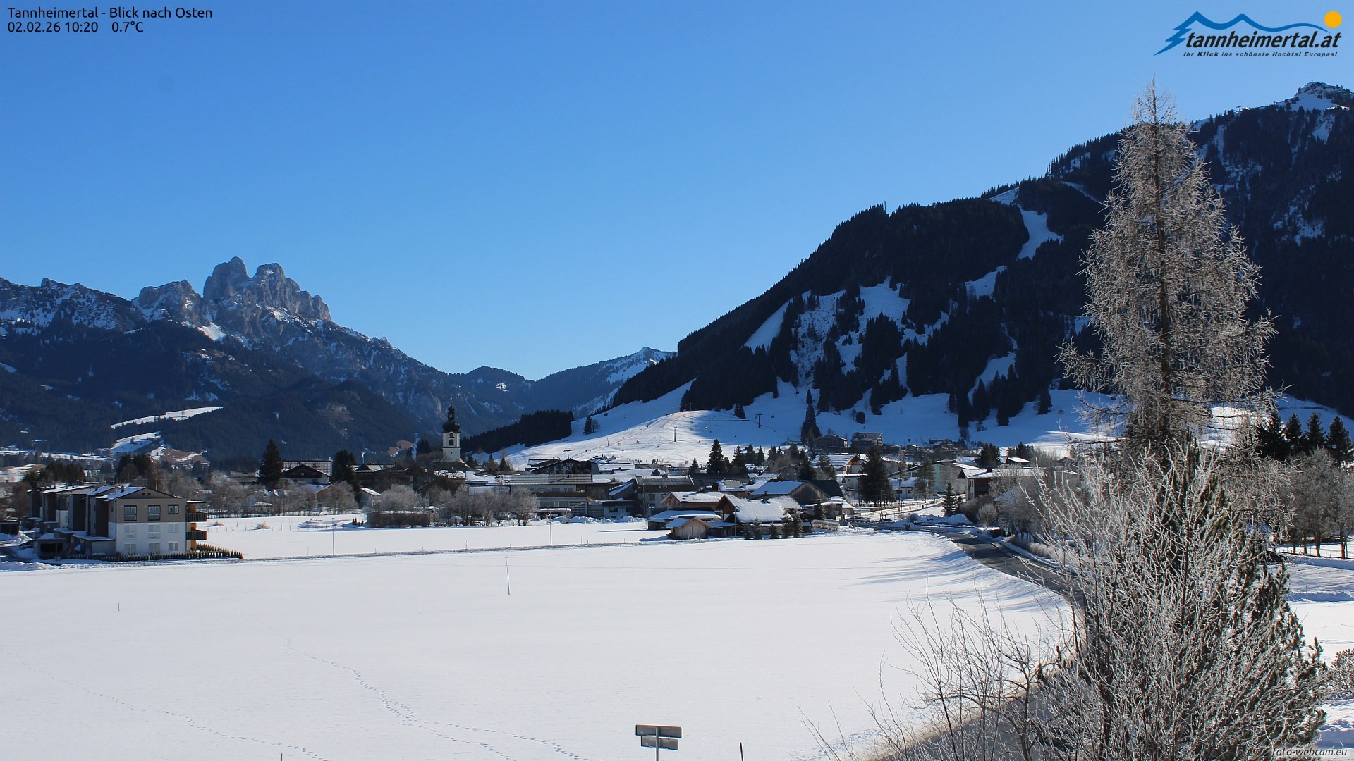 Archiv Foto Webcam Blick ins Tannheimer Tal