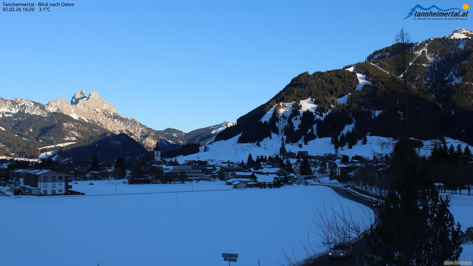 Archiv Foto Webcam Blick ins Tannheimer Tal