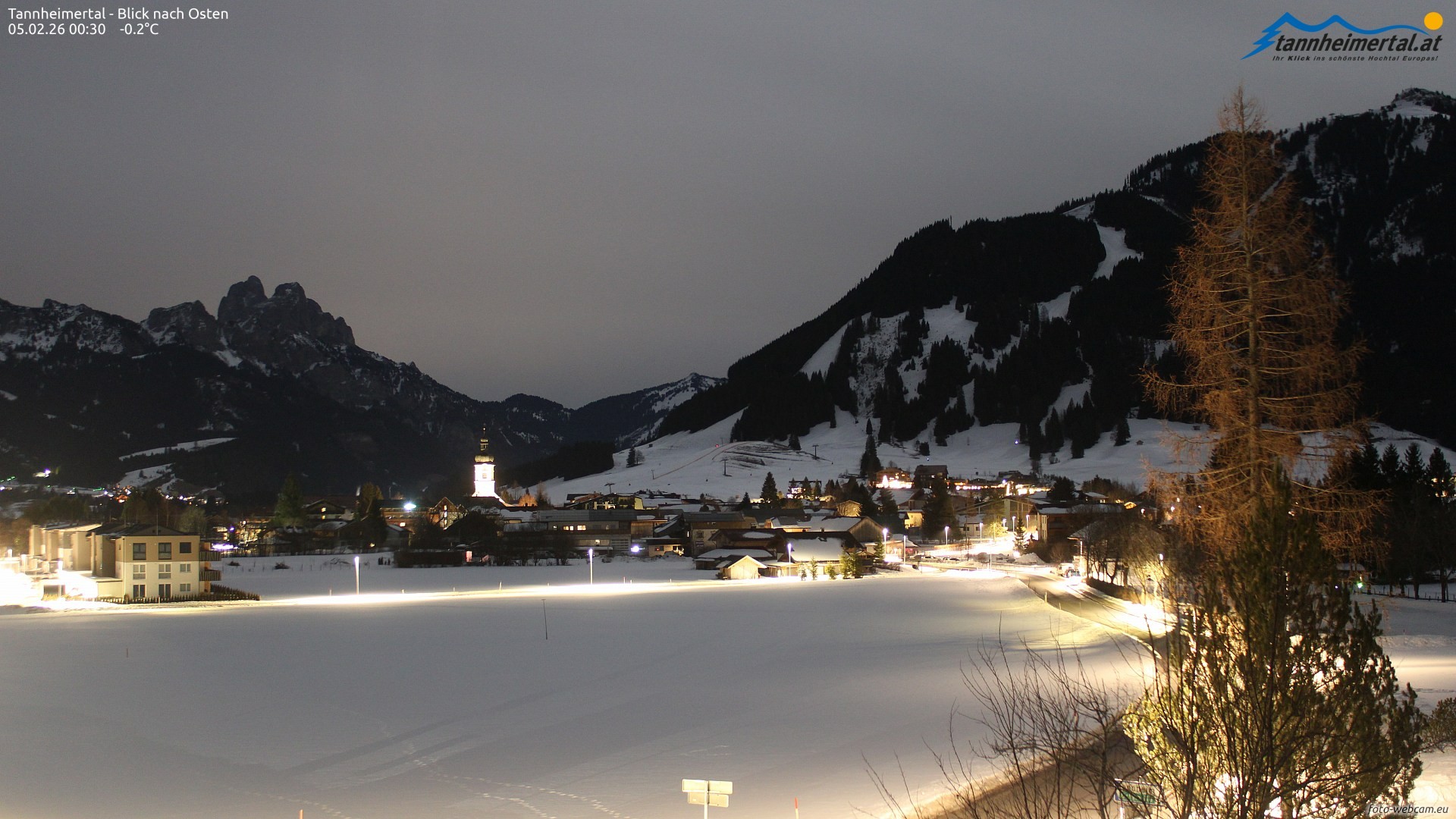 Archiv Foto Webcam Blick ins Tannheimer Tal