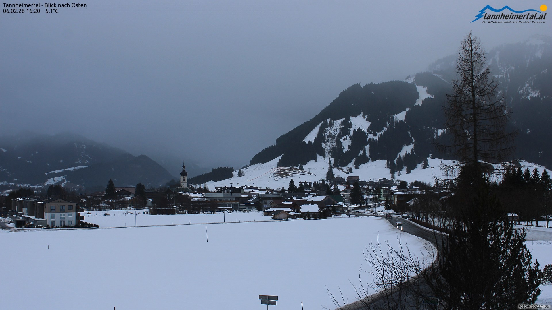 Archiv Foto Webcam Blick ins Tannheimer Tal