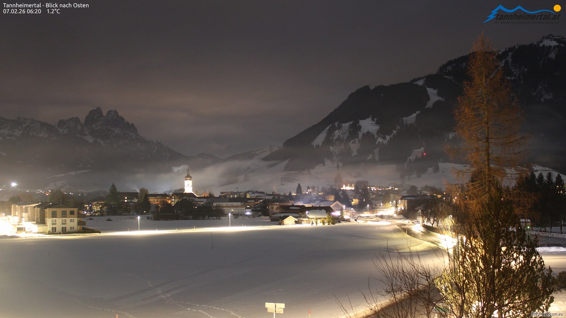 Archiv Foto Webcam Blick ins Tannheimer Tal