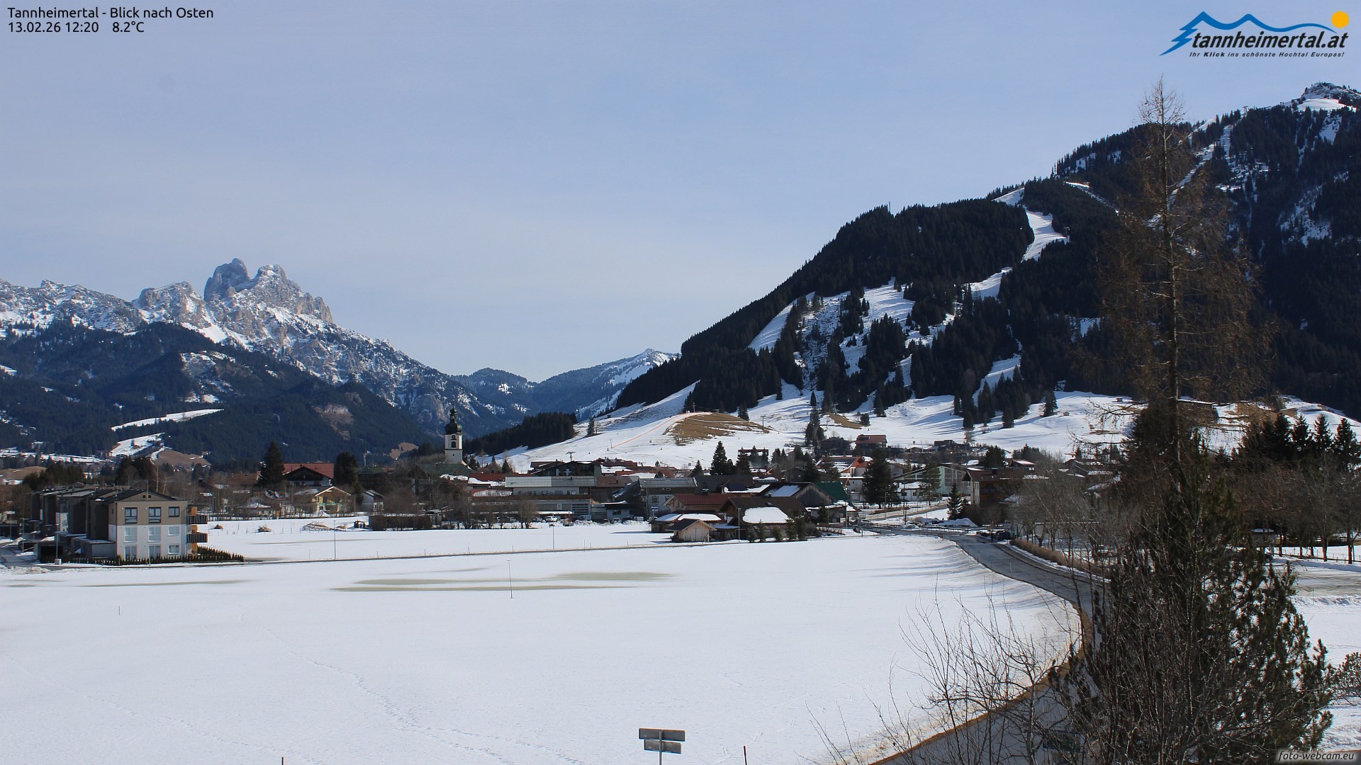 Archived image Webcam Ski Resort Schattwald Zöblen