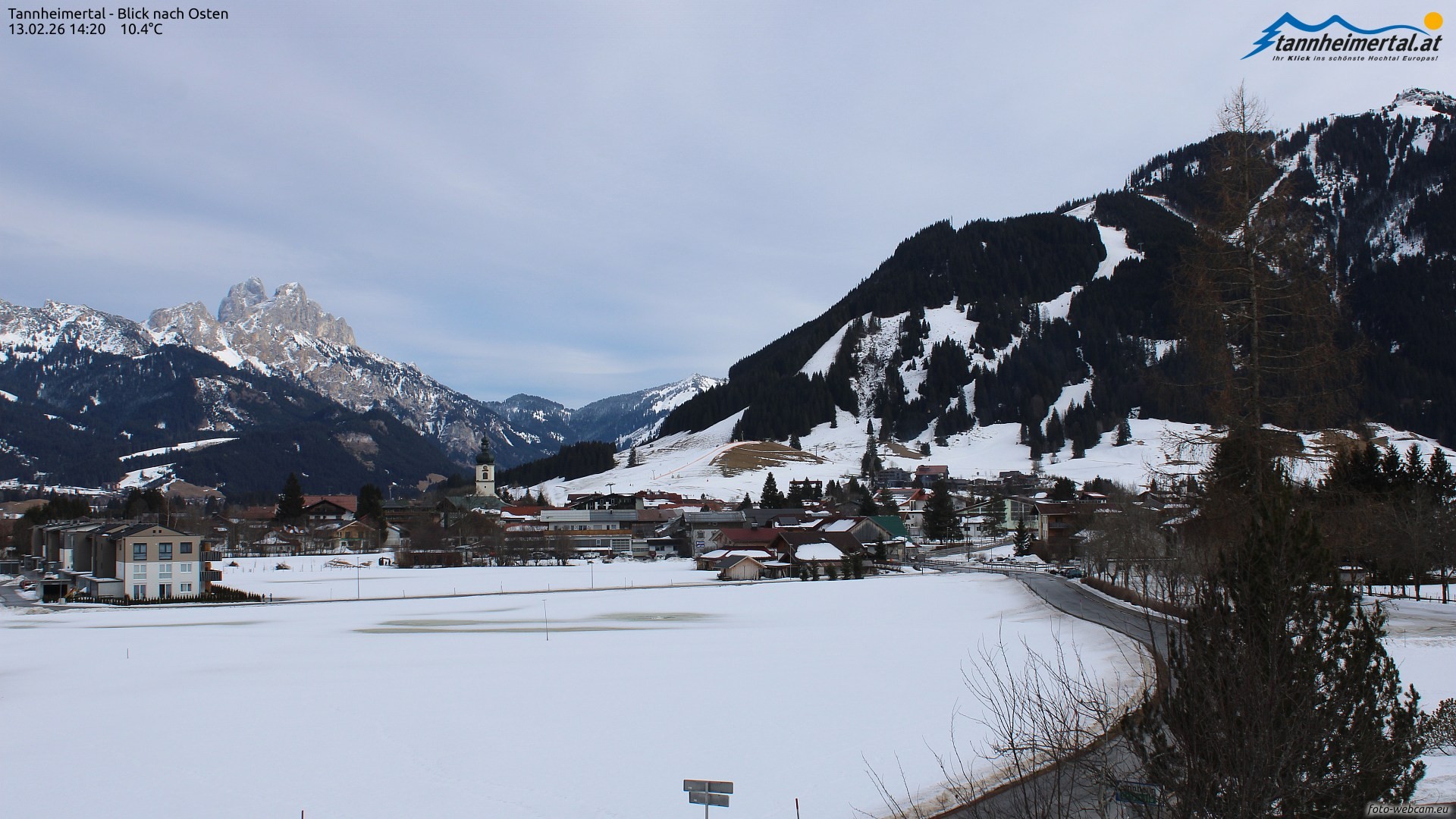 Archiv Foto Webcam Blick ins Tannheimer Tal