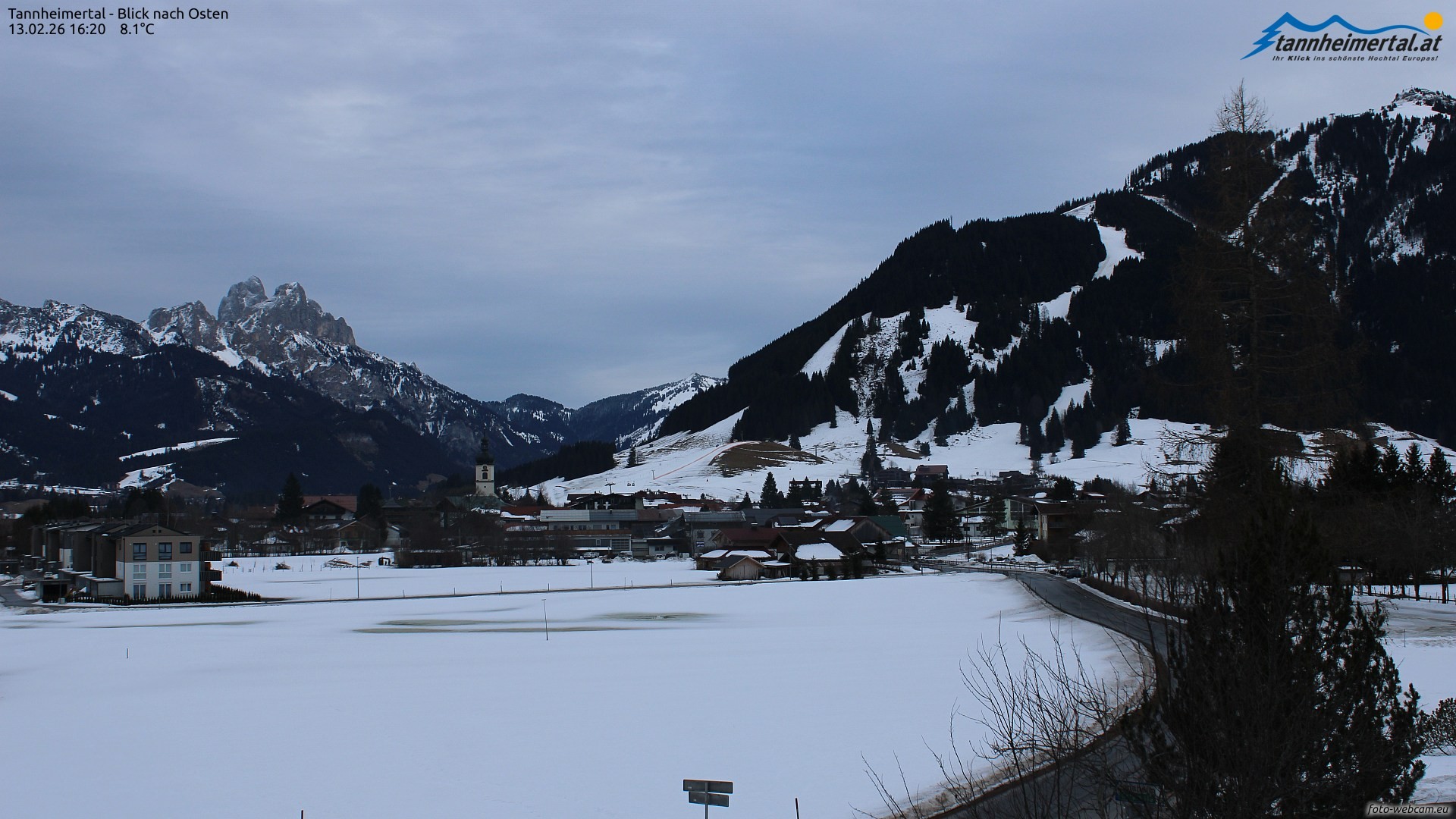 Archiv Foto Webcam Blick ins Tannheimer Tal