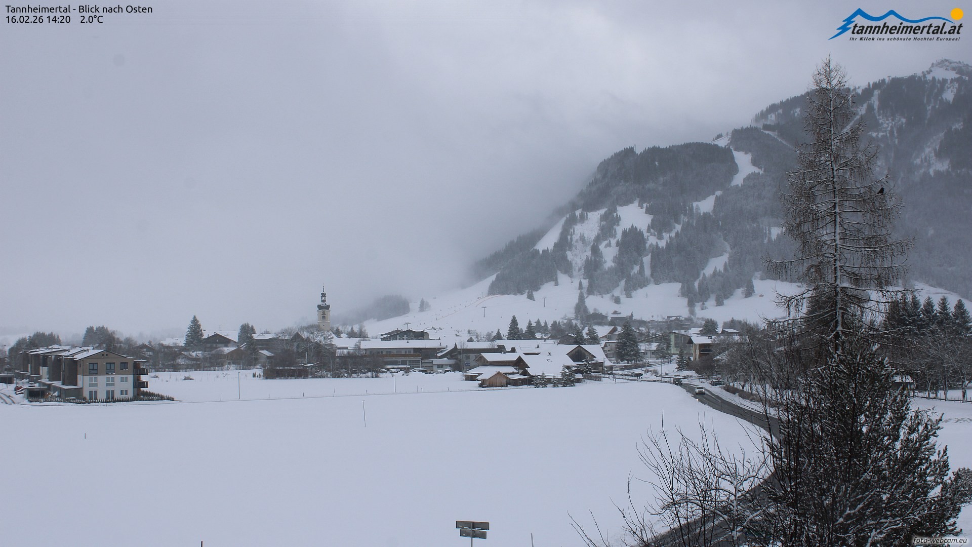 Archiv Foto Webcam Blick ins Tannheimer Tal