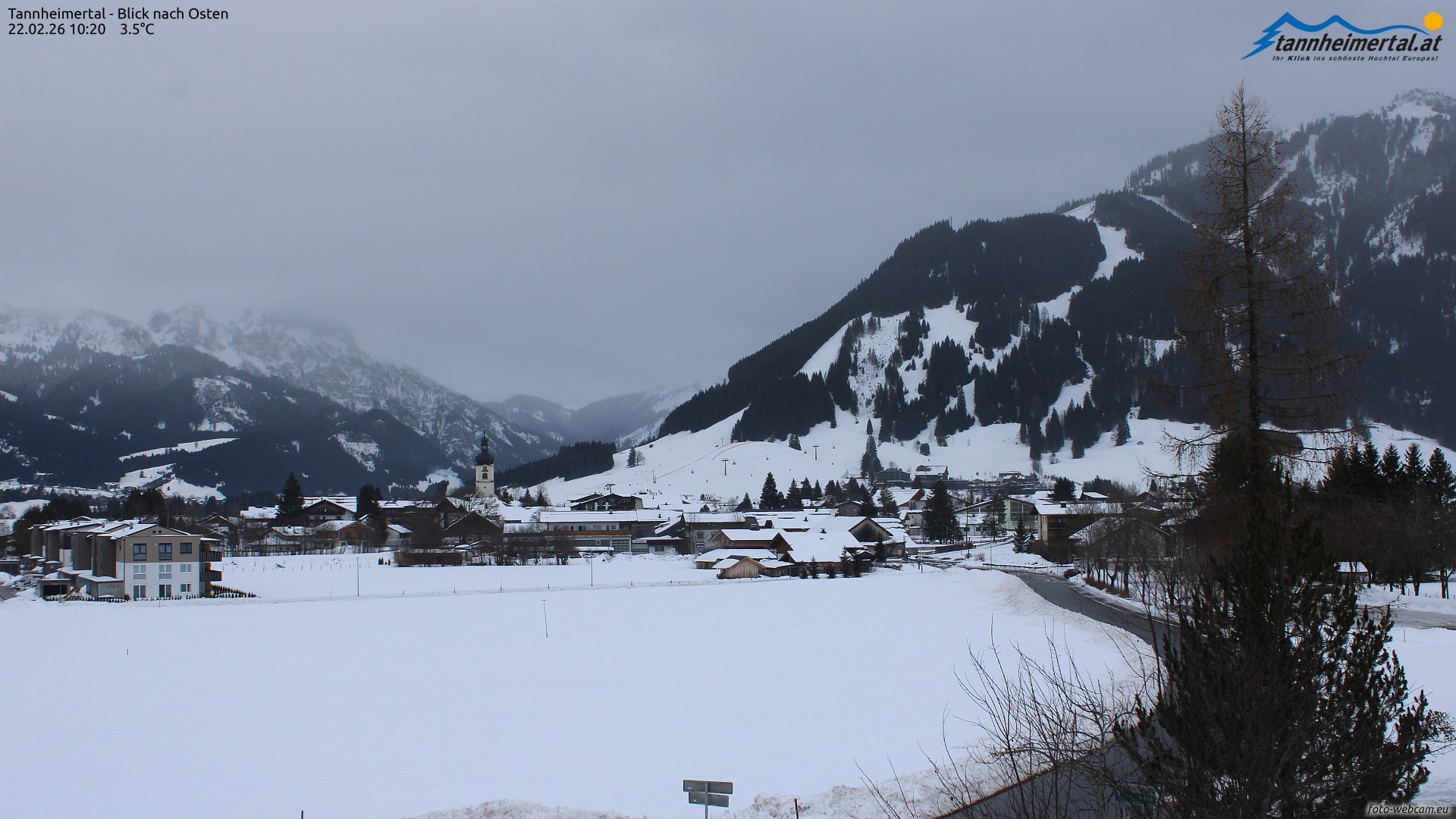 Archiv Foto Webcam Blick ins Tannheimer Tal