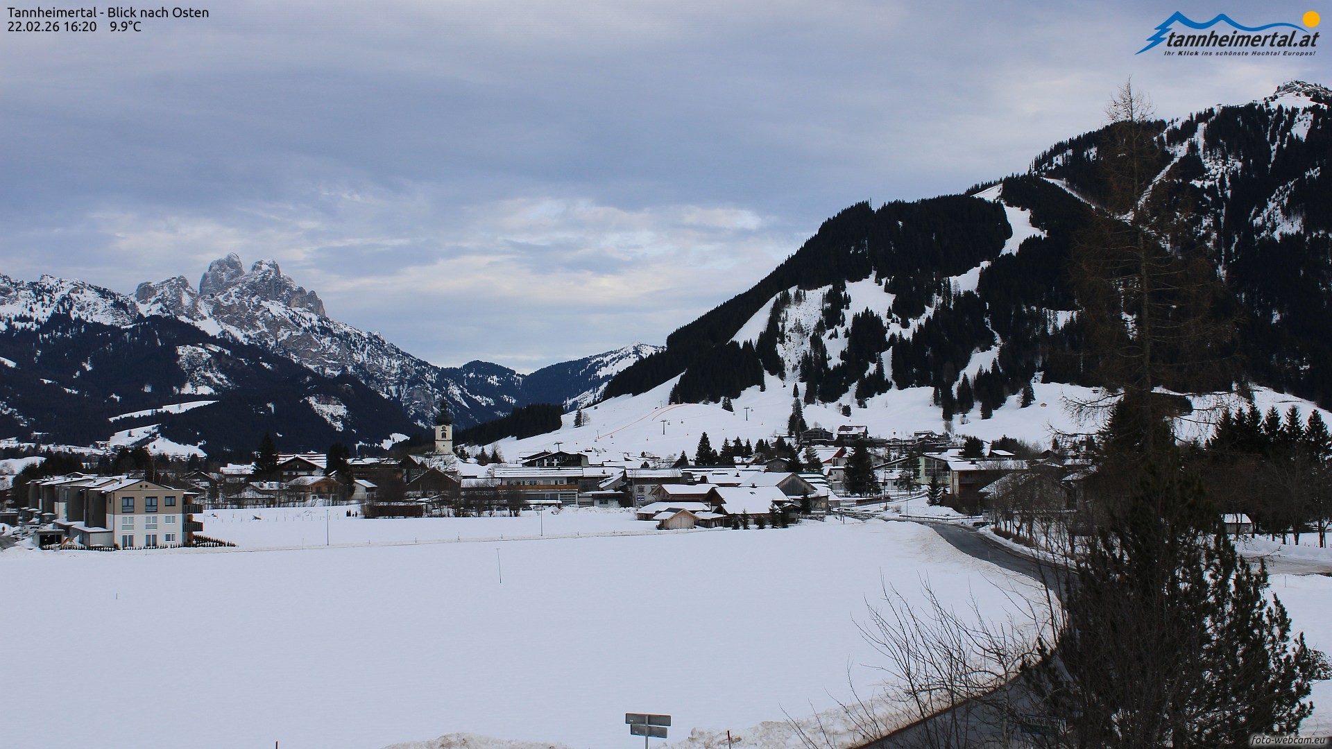 Archiv Foto Webcam Blick ins Tannheimer Tal