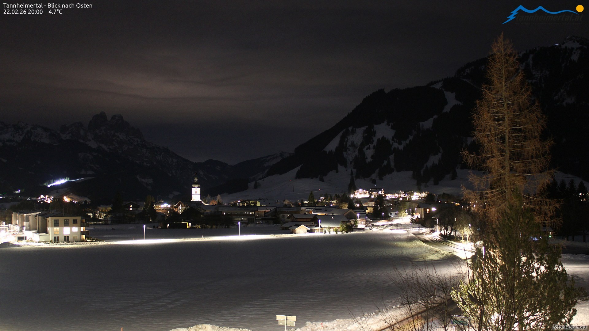 Archiv Foto Webcam Blick ins Tannheimer Tal