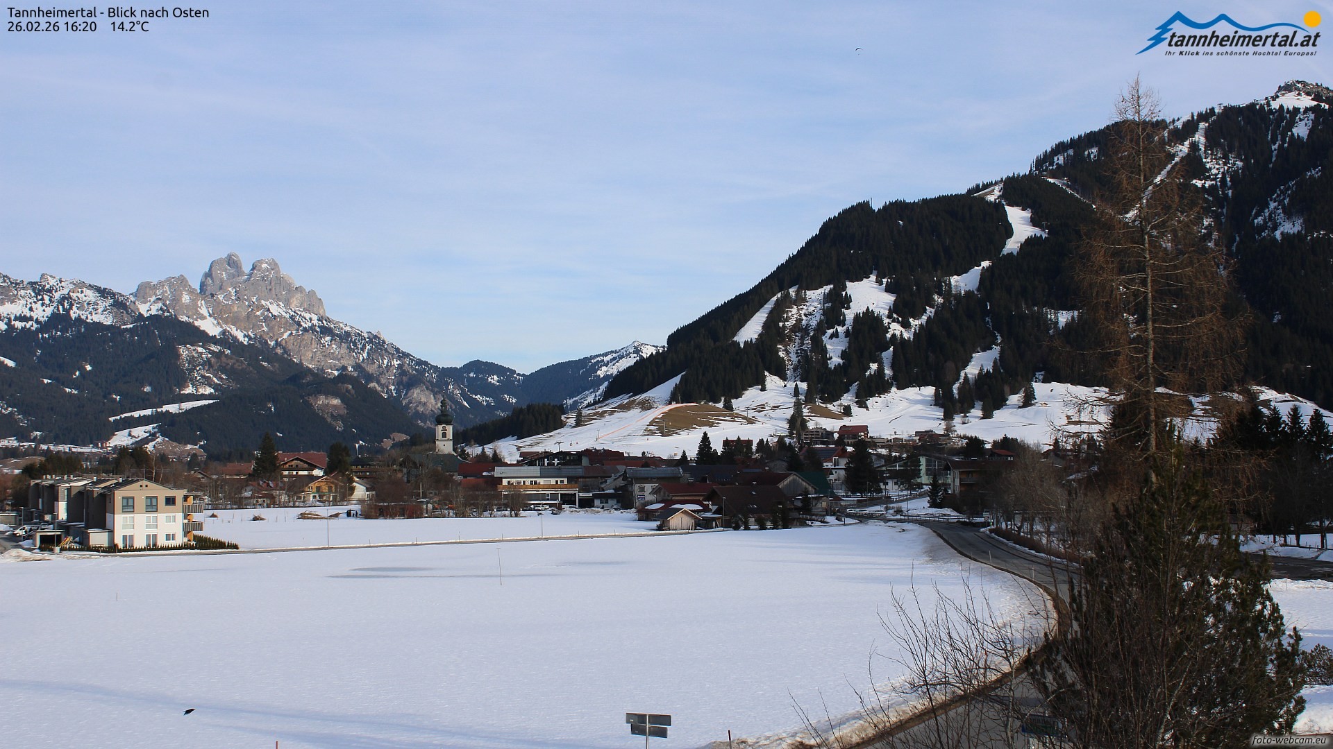 Archived image Webcam Ski Resort Schattwald Zöblen