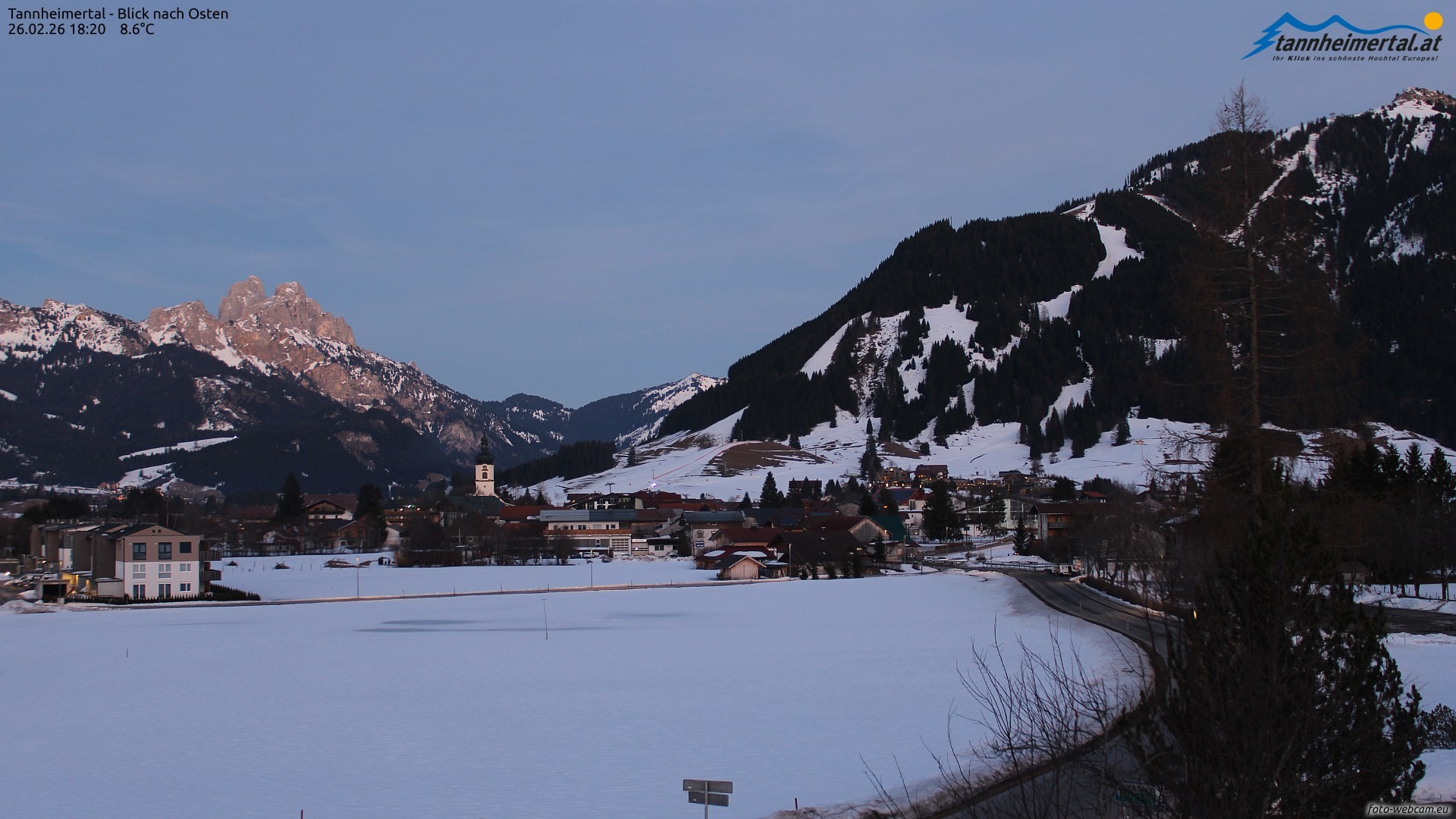 Archived image Webcam Ski Resort Schattwald Zöblen