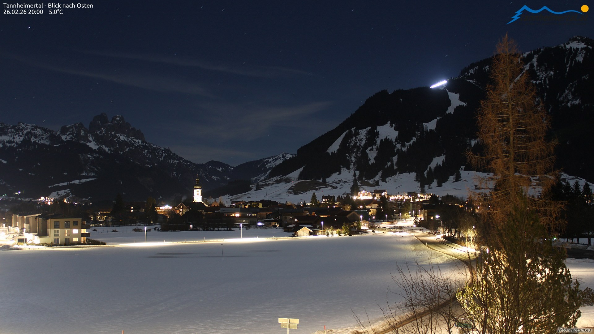 Archiv Foto Webcam Blick ins Tannheimer Tal