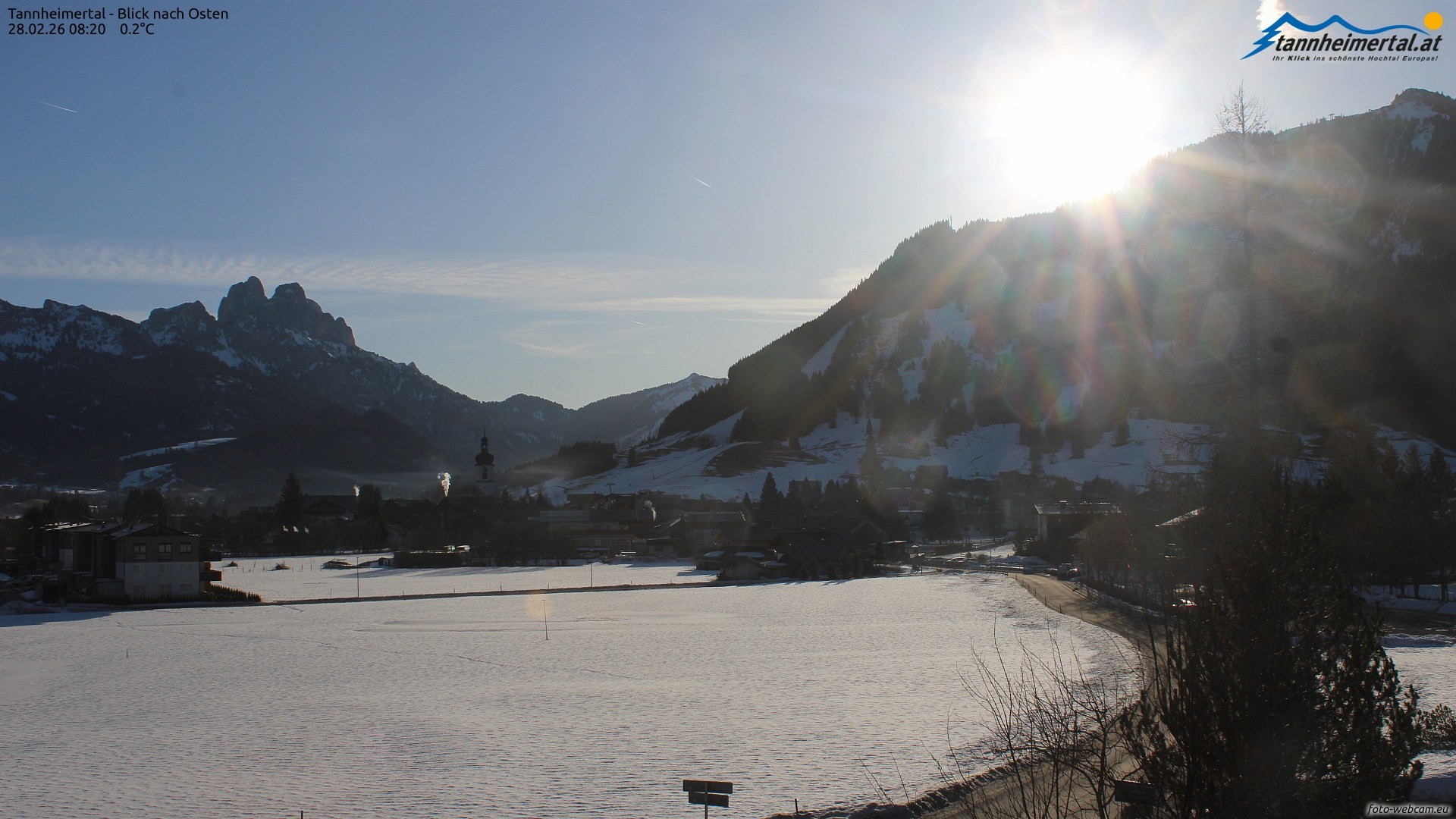 Archiv Foto Webcam Blick ins Tannheimer Tal