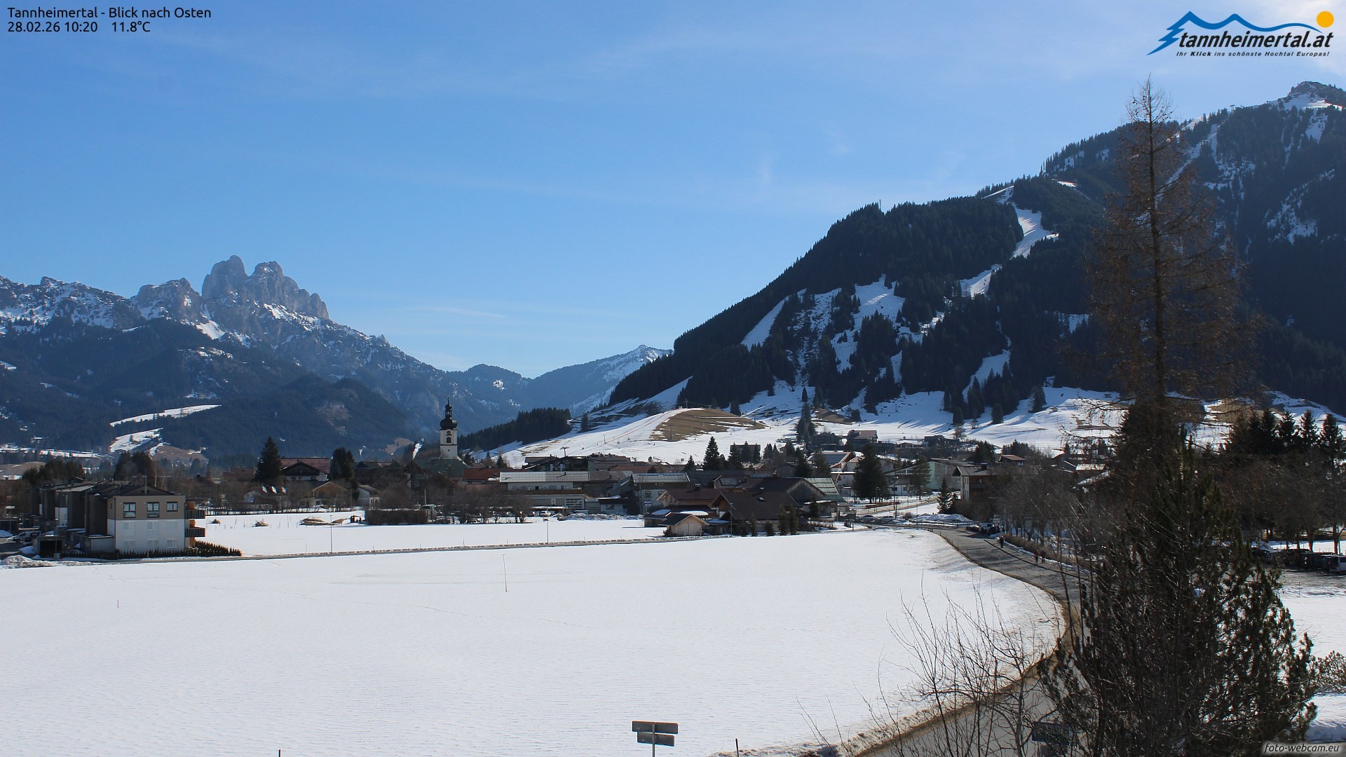 Archiv Foto Webcam Blick ins Tannheimer Tal