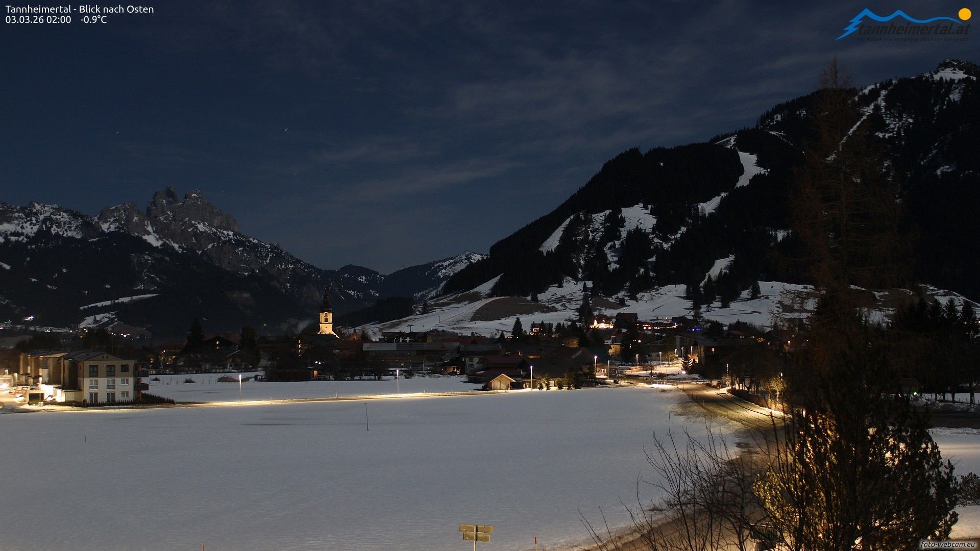 Archiv Foto Webcam Blick ins Tannheimer Tal