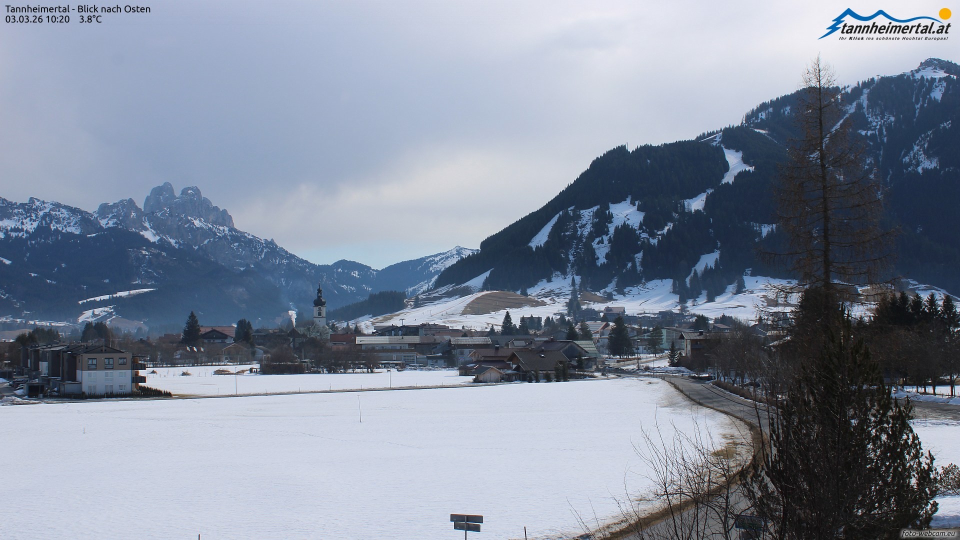 Archiv Foto Webcam Blick ins Tannheimer Tal