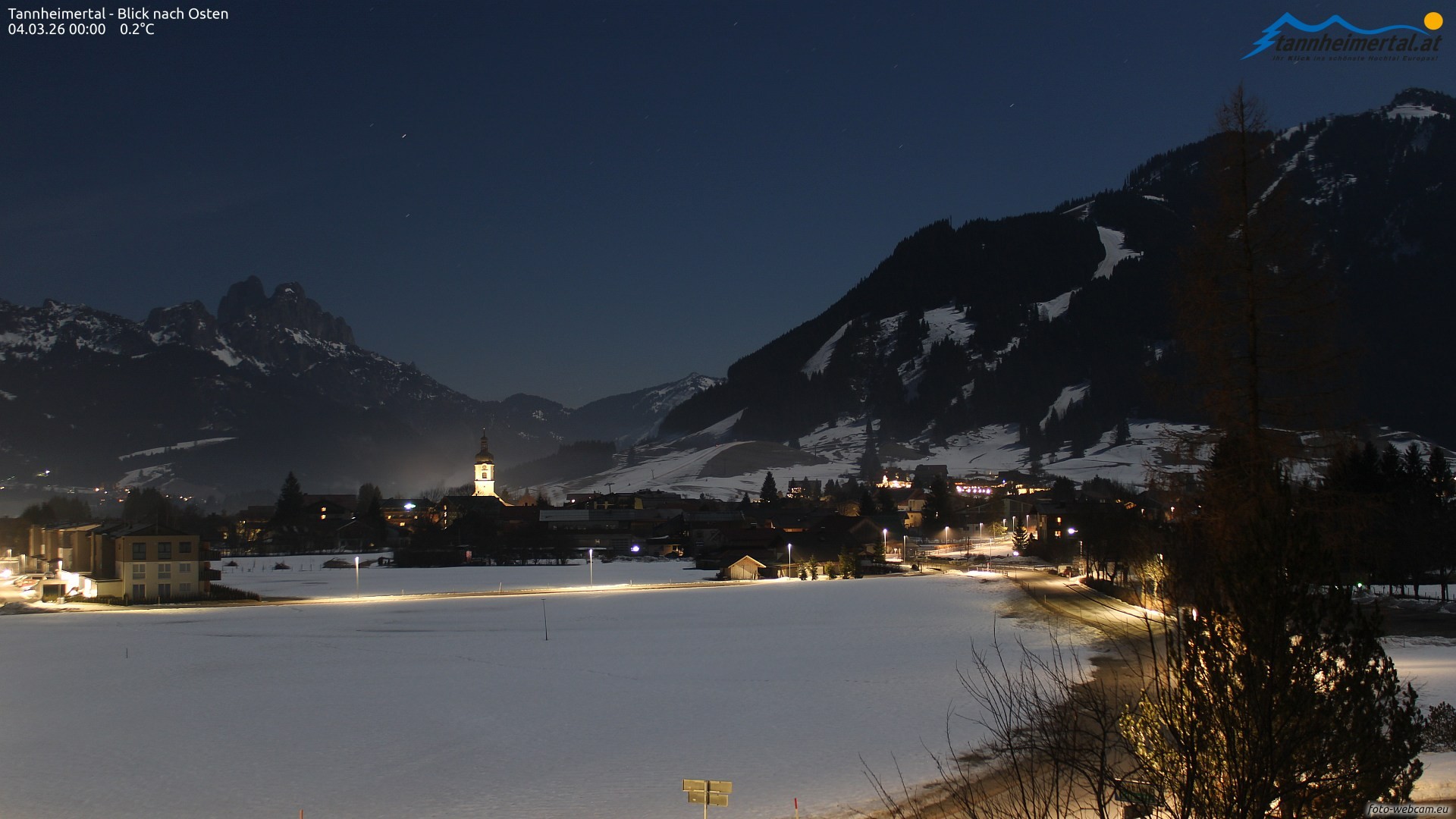 Archiv Foto Webcam Blick ins Tannheimer Tal