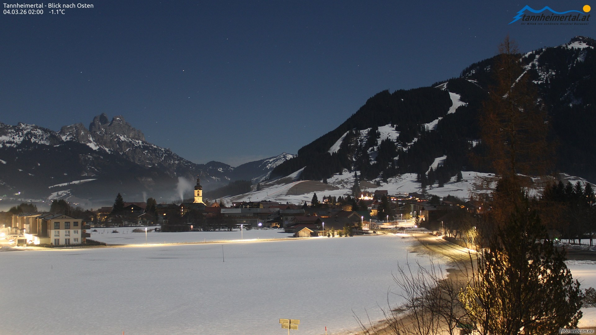Archiv Foto Webcam Blick ins Tannheimer Tal
