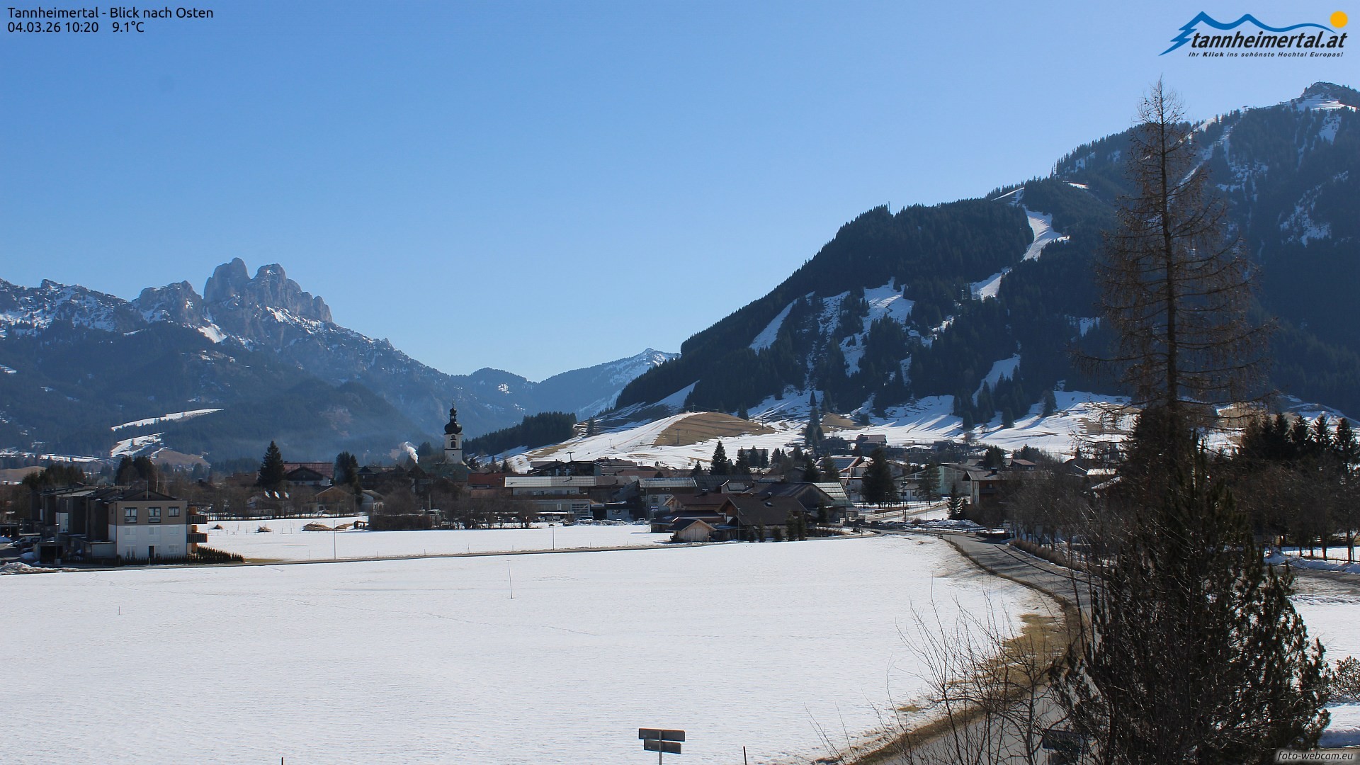 Archiv Foto Webcam Blick ins Tannheimer Tal