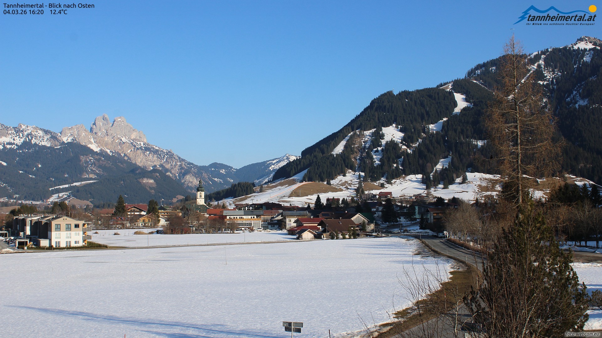 Archiv Foto Webcam Blick ins Tannheimer Tal