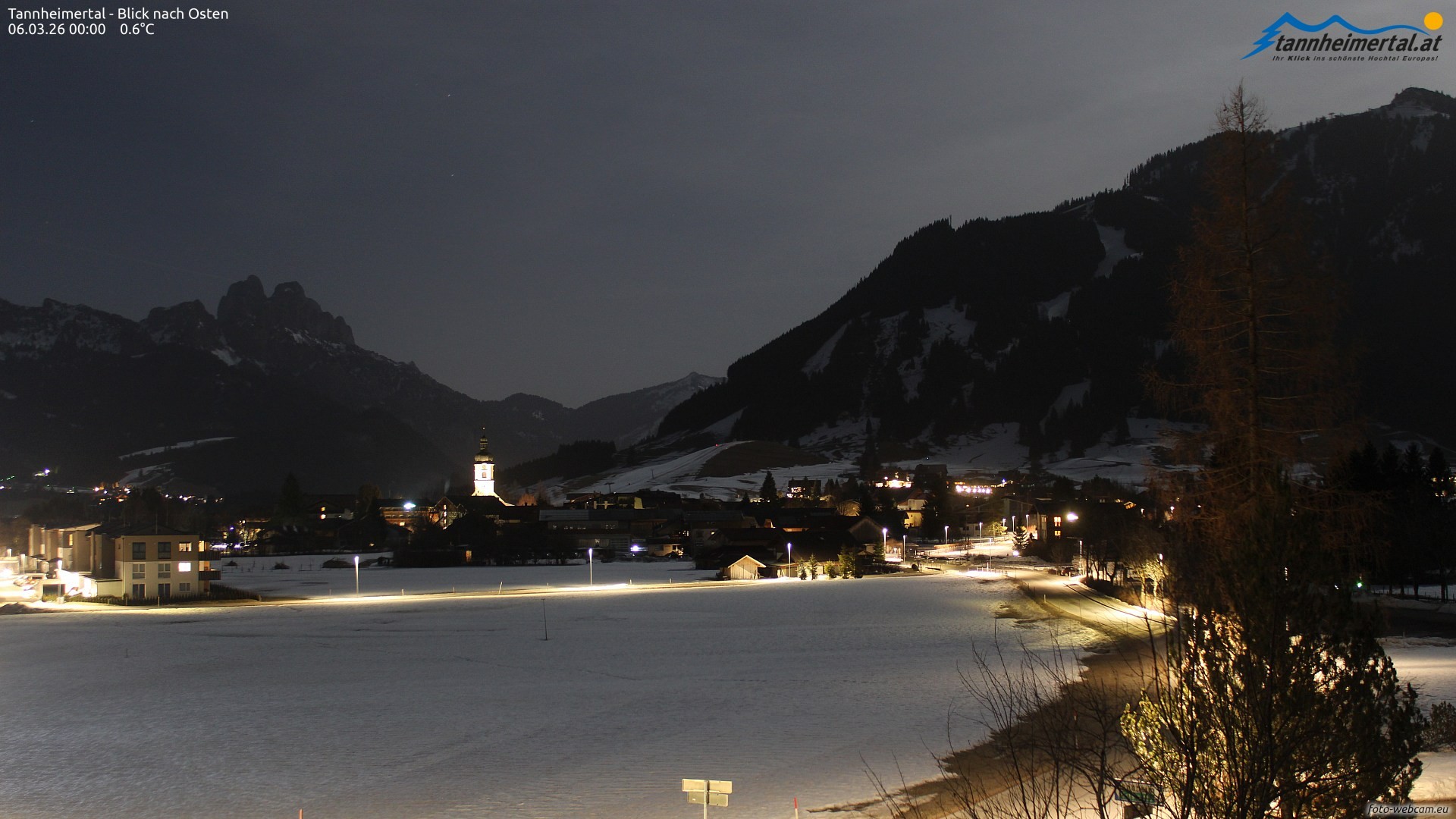Archiv Foto Webcam Blick ins Tannheimer Tal