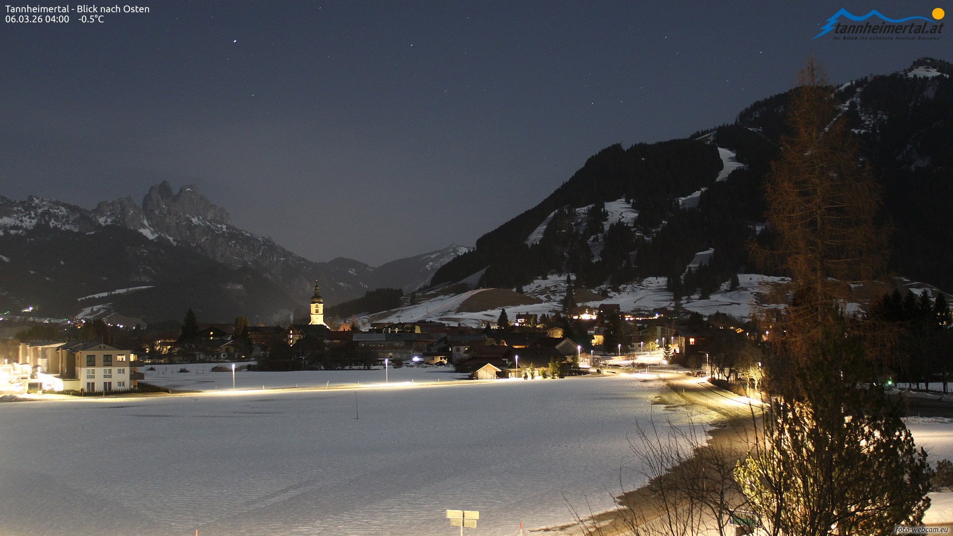 Archiv Foto Webcam Blick ins Tannheimer Tal
