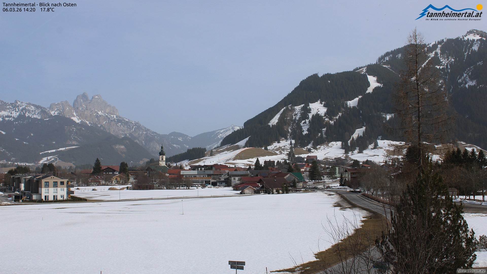 Archiv Foto Webcam Blick ins Tannheimer Tal