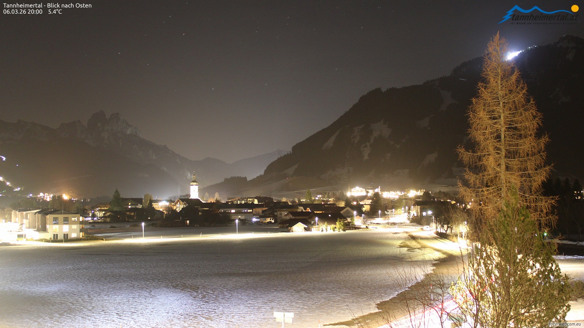 Archiv Foto Webcam Blick ins Tannheimer Tal