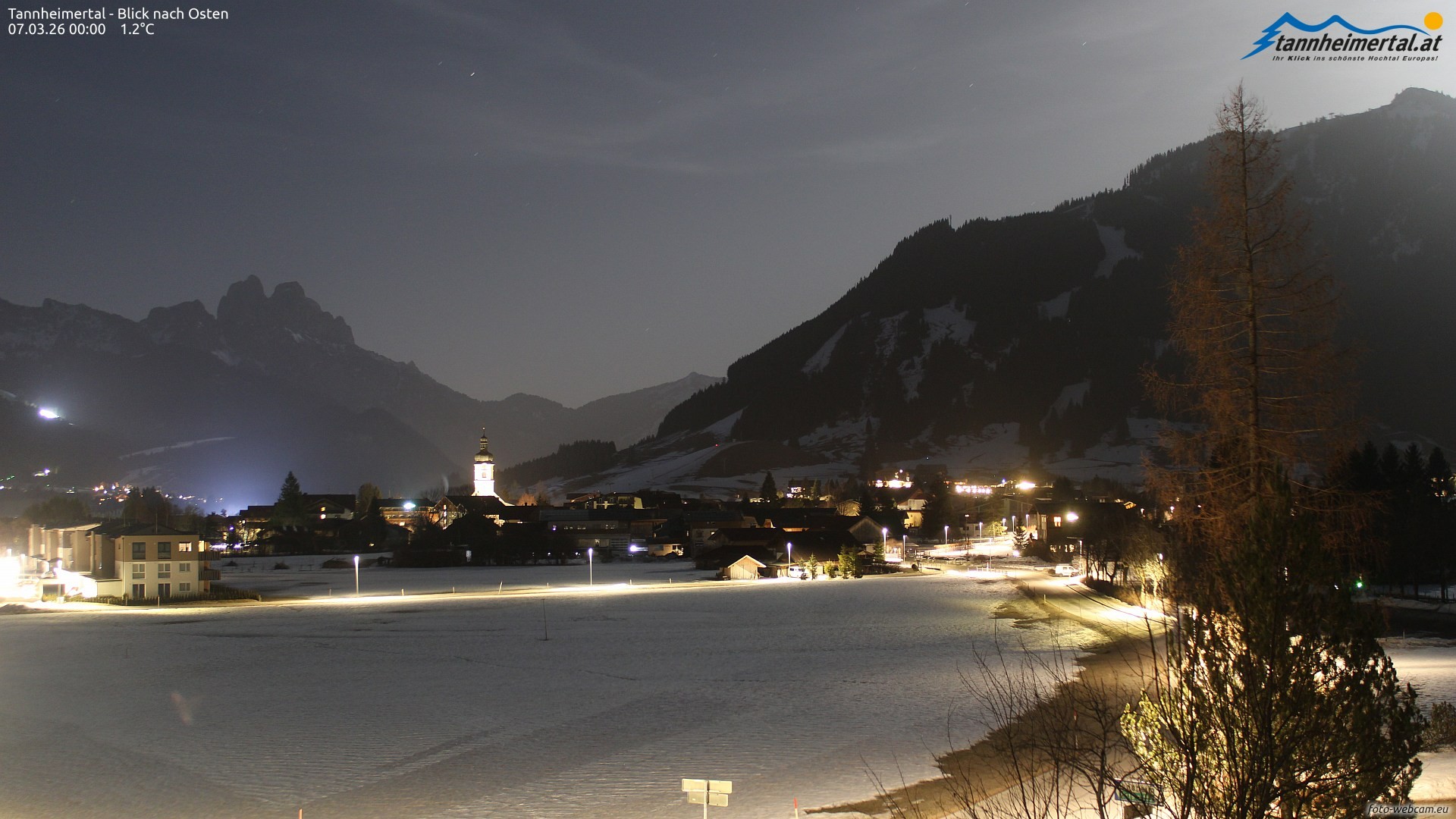Archiv Foto Webcam Blick ins Tannheimer Tal