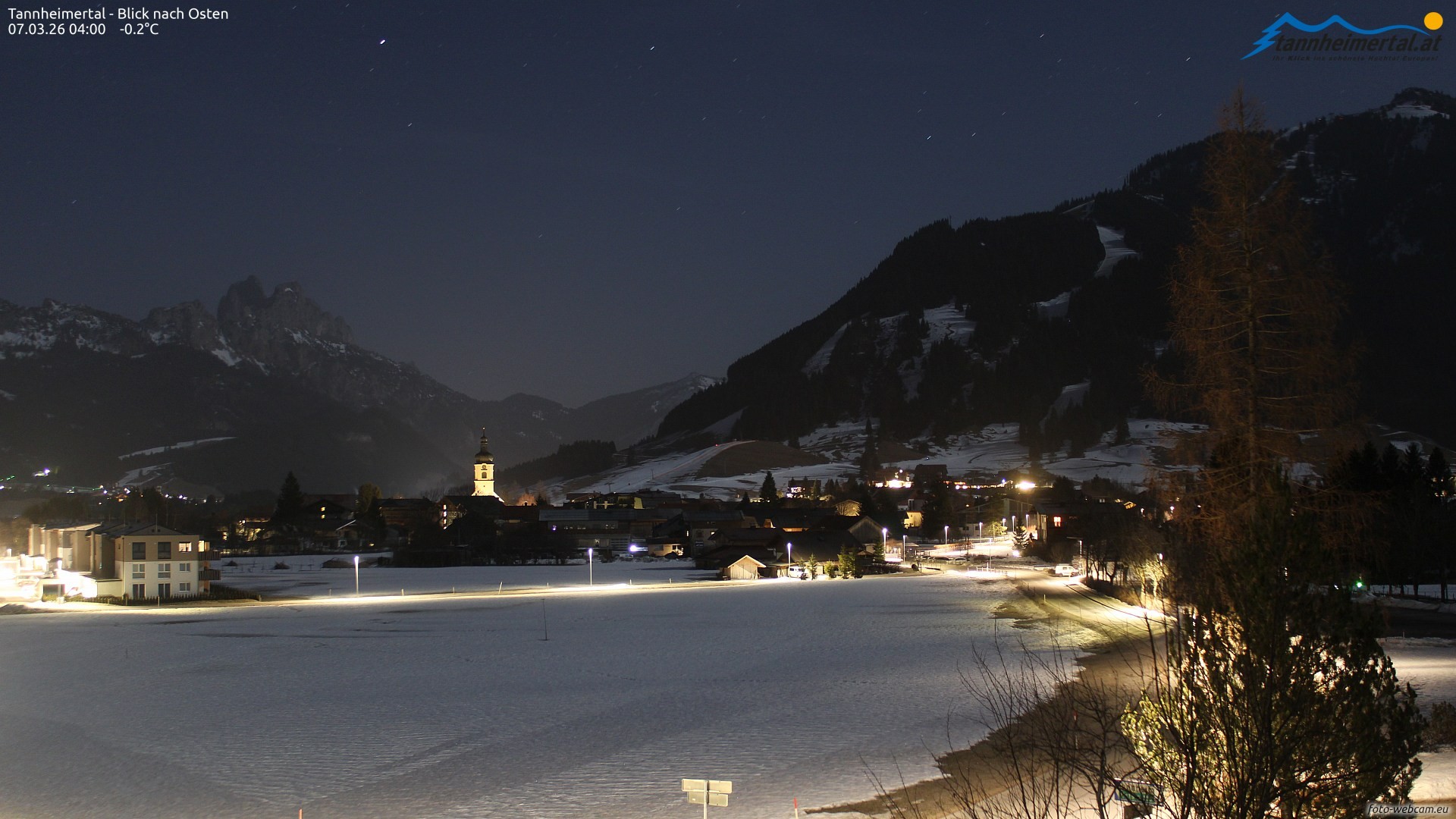 Archiv Foto Webcam Blick ins Tannheimer Tal