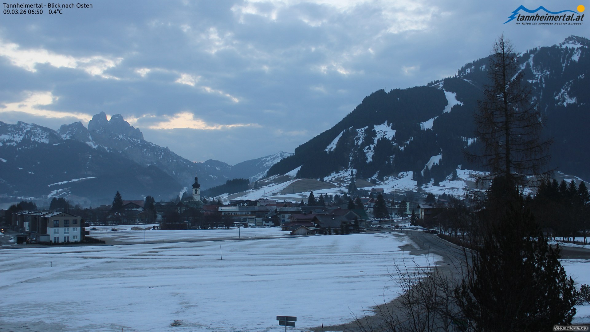 Archived image Webcam Ski Resort Schattwald Zöblen