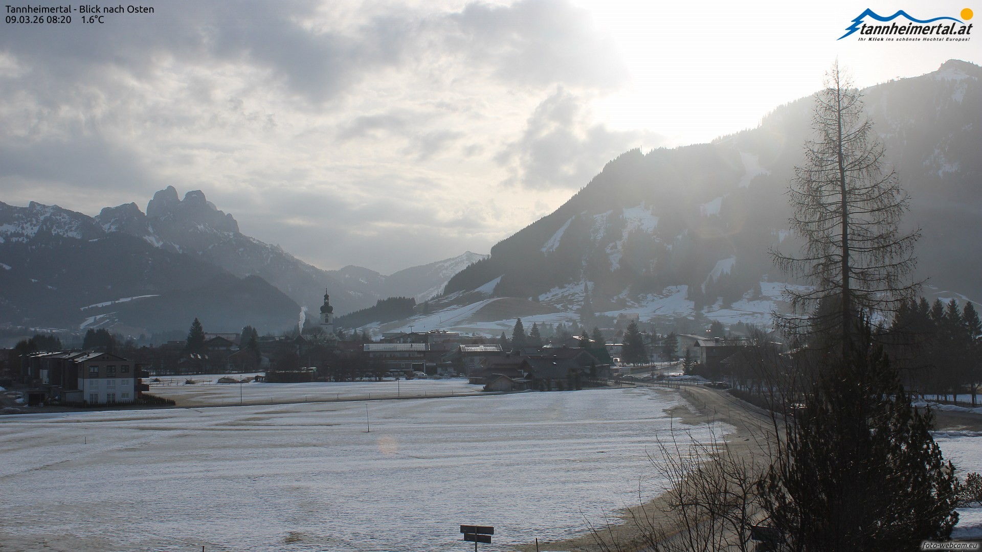 Archived image Webcam Ski Resort Schattwald Zöblen
