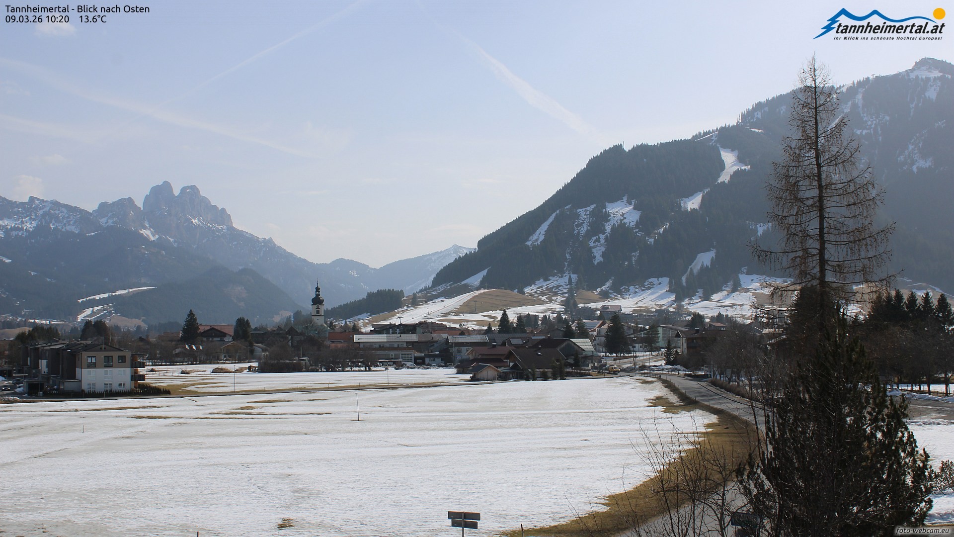 Archived image Webcam Ski Resort Schattwald Zöblen