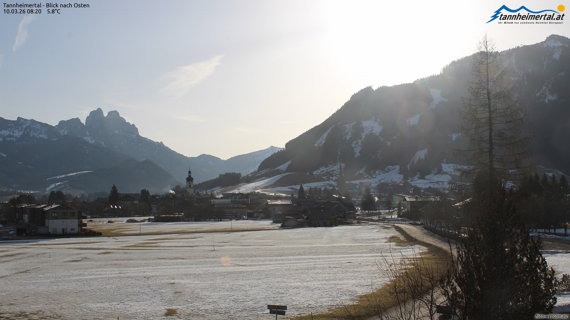 Archiv Foto Webcam Blick ins Tannheimer Tal