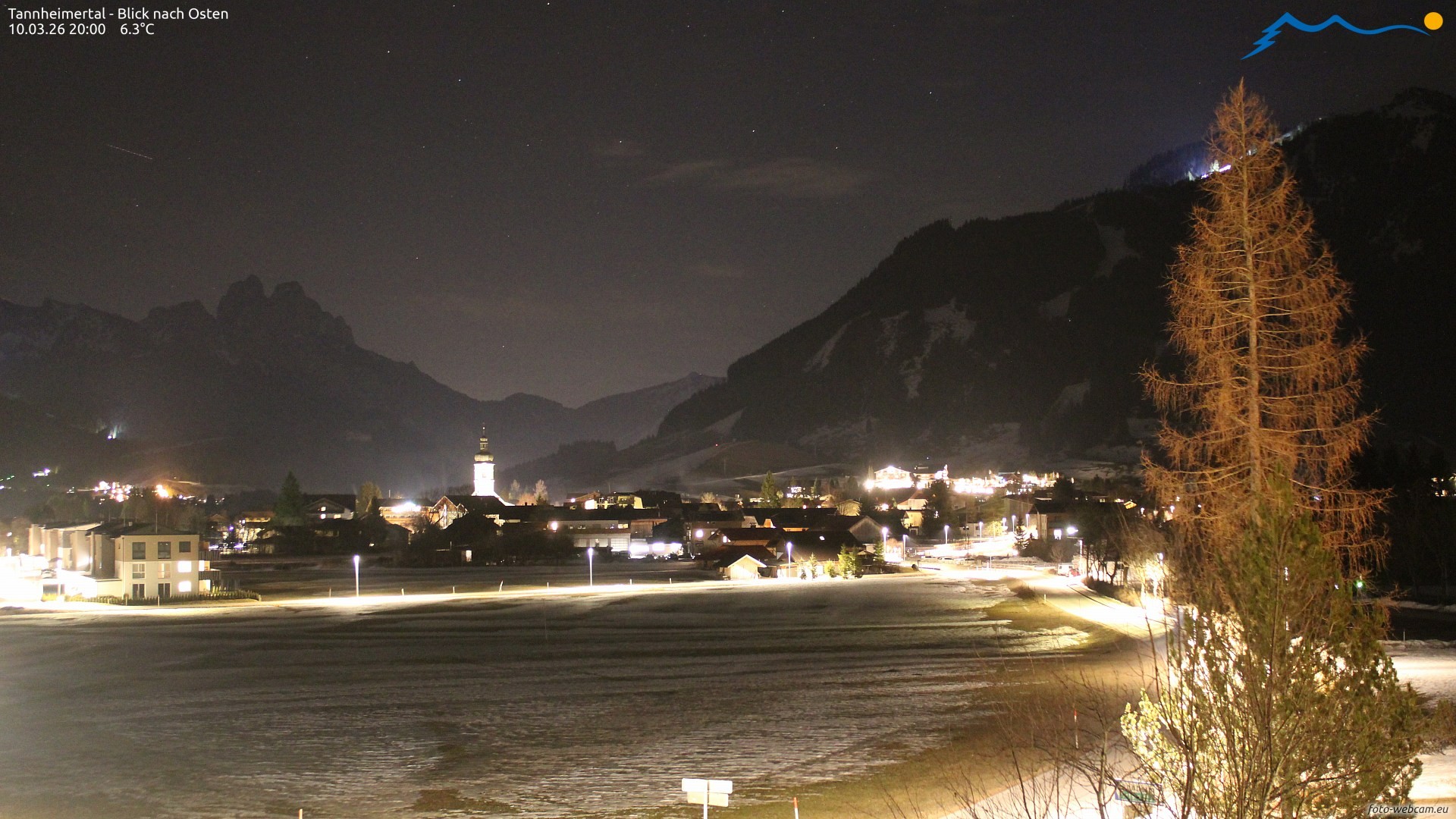 Archiv Foto Webcam Blick ins Tannheimer Tal